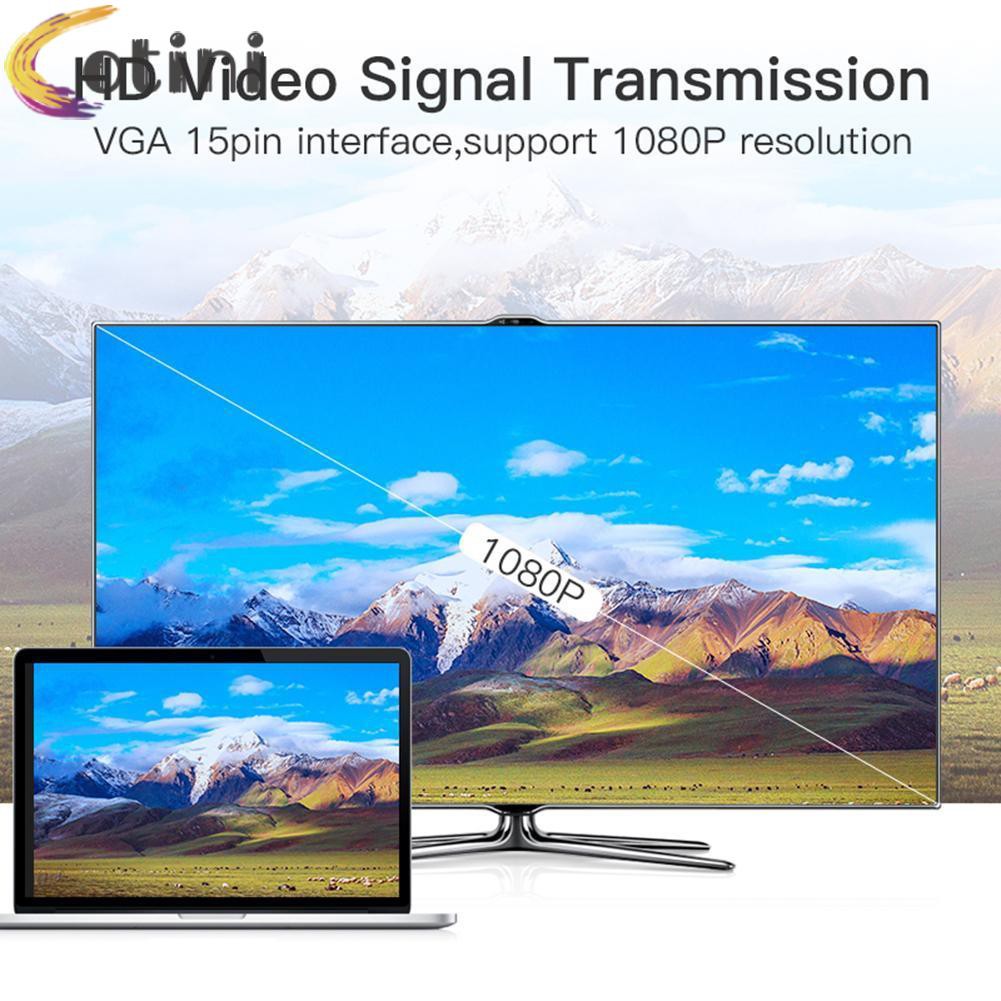 Bộ Chuyển Đổi Hdmi Cái Sang Vga Hỗ Trợ Âm Thanh 1080p