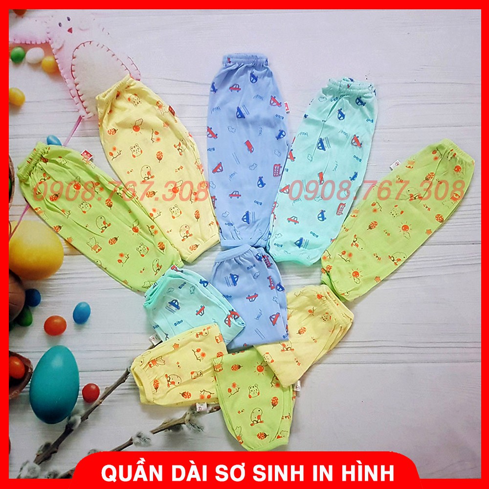 [COMBO 10] Quần Dài Sơ Sinh In Hình Gấu (Màu Sắc Lựa Chọn Ngẫu Nhiên)