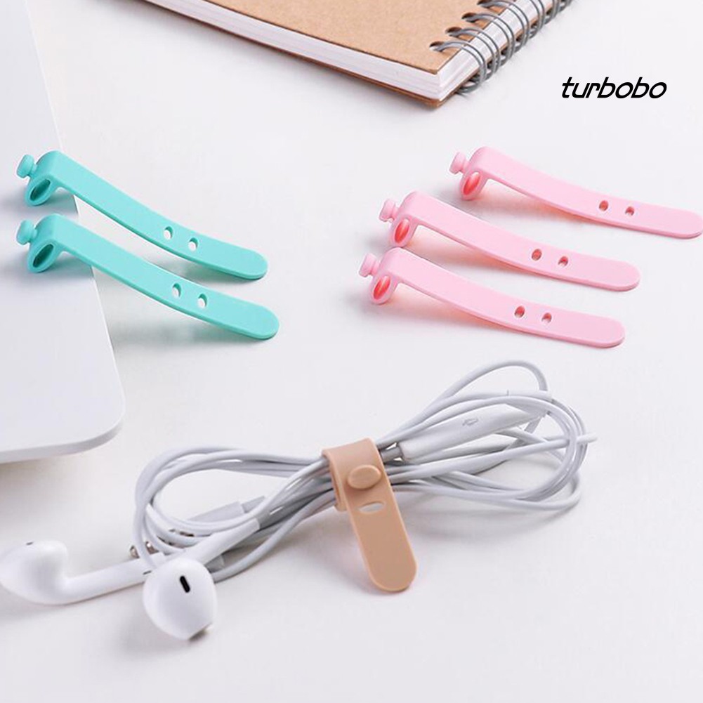 Set 4 Phụ Kiện Giữ Dây Cáp Gọn Gàng Bằng Silicon Tiện Dụng