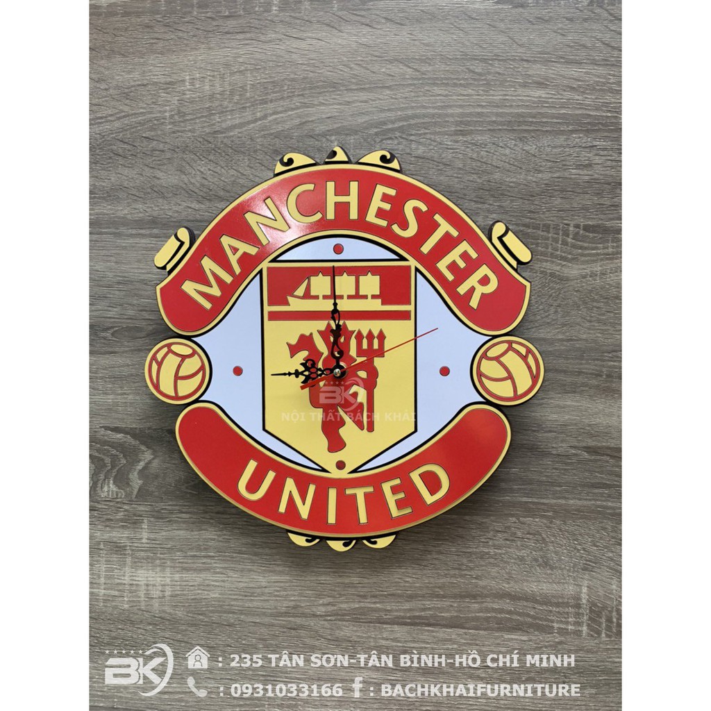 ĐỒNG HỒ LOGO CÂU LẠC BỘ MANCHESTER UNITED