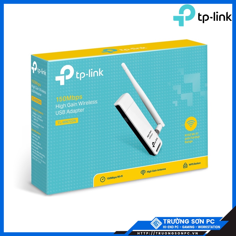 USB Thu Sóng WIFI TP-Link TL- WN722N (Hàng chính hãng)