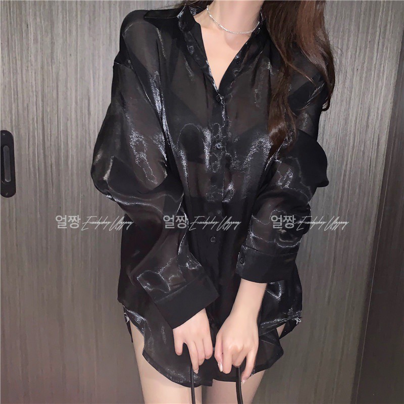 ÁO SƠ MI ÁNH KIM THỜI TRANG NỮ NHẬP QUẢNG CHÂU