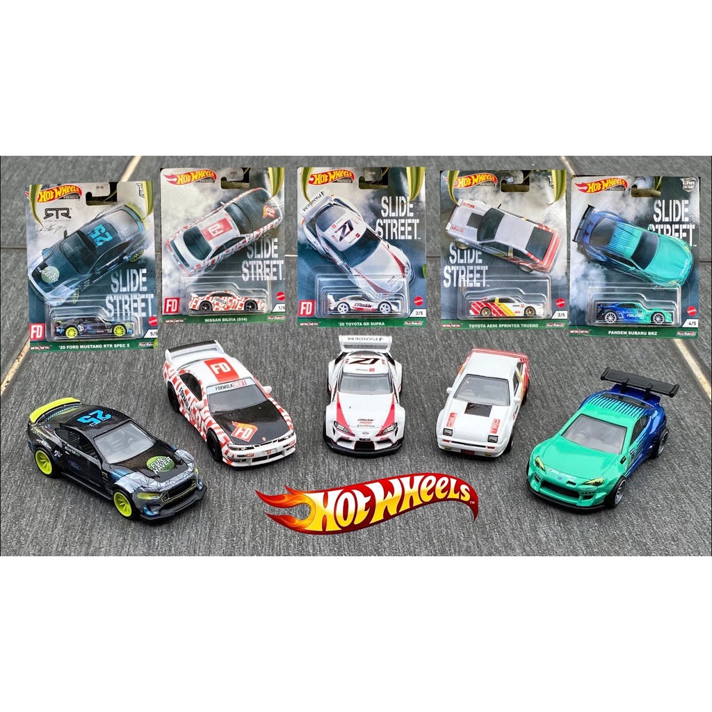 Xe mô hình Hot Wheels 1/64 2021 Car Culture Slide Street Set