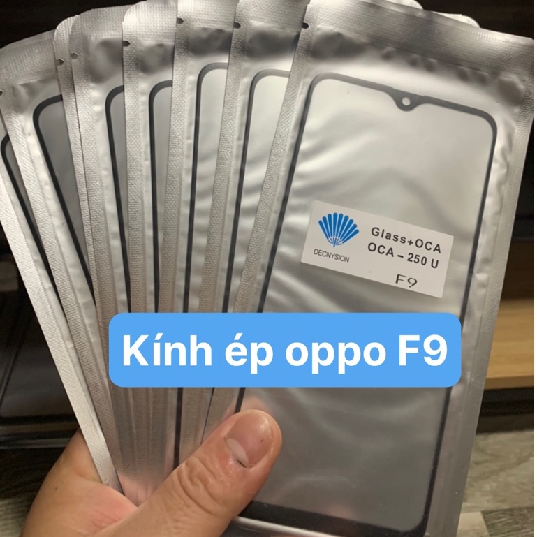 Kính ép màn hình liền keo oppo F9 / A7x / Realme 2 pro