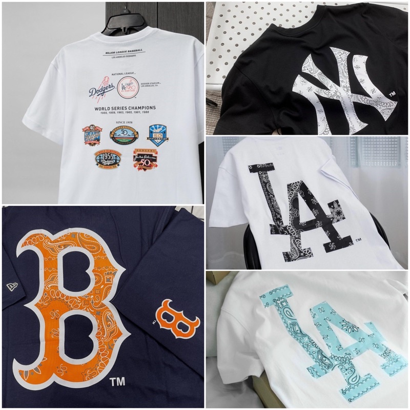 Áo Thun New Era Los Angeles - New York Paisley Black - Áo thun New Era Chính hãng