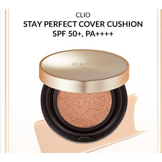 [Cam kết chính hãng] Set 2 lõi Cushion Siêu Che Phủ CLIO STAY PERFECT COVER CUSHION SPF 50+, PA++++ | BigBuy360 - bigbuy360.vn