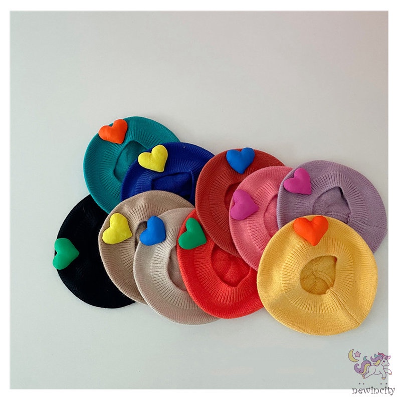 Mũ Beanie Dệt Kim Co Giãn Phong Cách Hàn Quốc Thời Trang Thu Đông Cho Bé Trai Và Gái