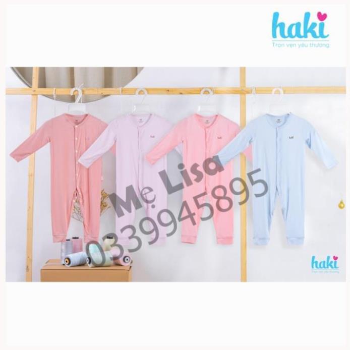 Shop Mẹ Lisa  [] Bộ bodysuit dài tay vải sợi tre (Bamboo) chính hãng HAKI -BB007 | BigBuy360 - bigbuy360.vn