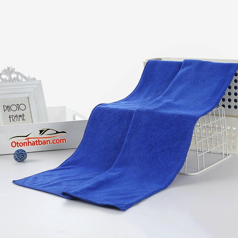 Khăn lau ô tô xe máy đa năng Microfiber không sổ lông siêu thấm hút vệ sinh nhà bếp bàn kính 35x75cm Nhật Bản Mart
