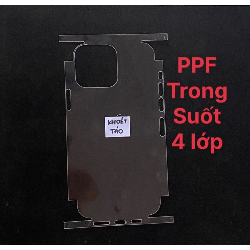 DỄ DÁN ppf bóng 4 lớp xịn cho 7plus đến 14promax có lớp định hình