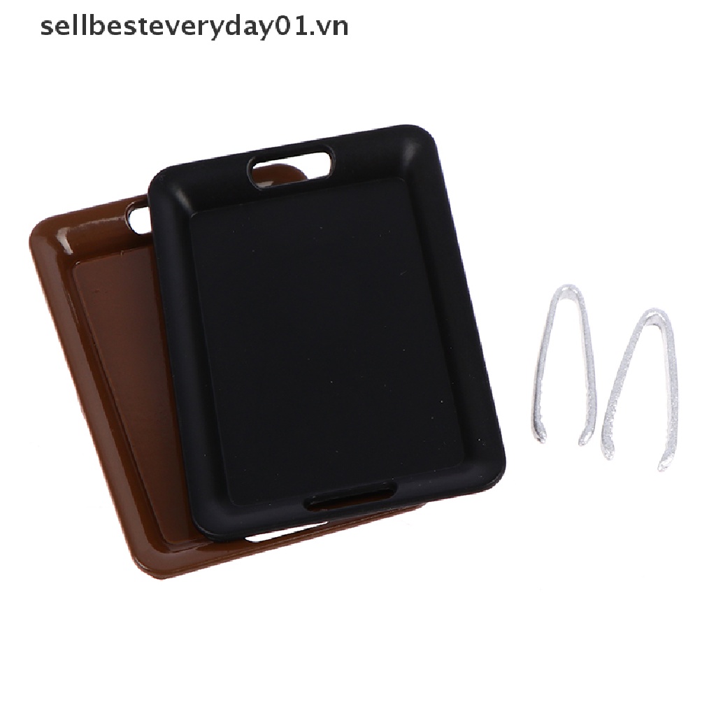 Khay kim loại nhỏ xinh đựng đồ chơi nhà búp bê tỉ lệ 1/ 12