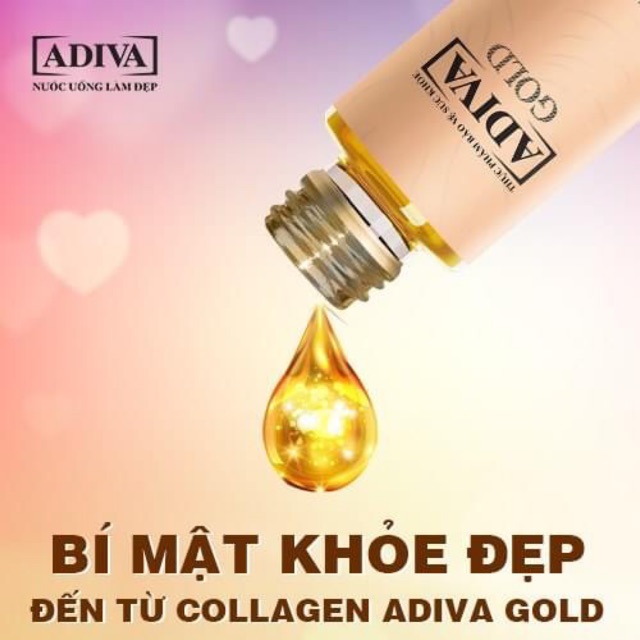 (CHÍNH HÃNG) 02 HỘP Collagen ADIVA GOLD - 14chai/hộp