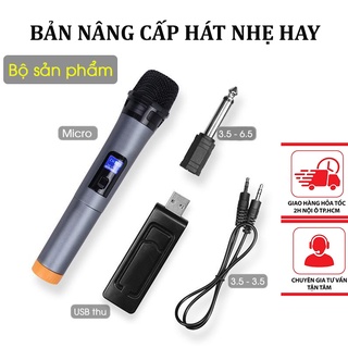 Mic không dây V12 loại tốt cho loa kéo, bluetooth, amply hát nhẹ không hú