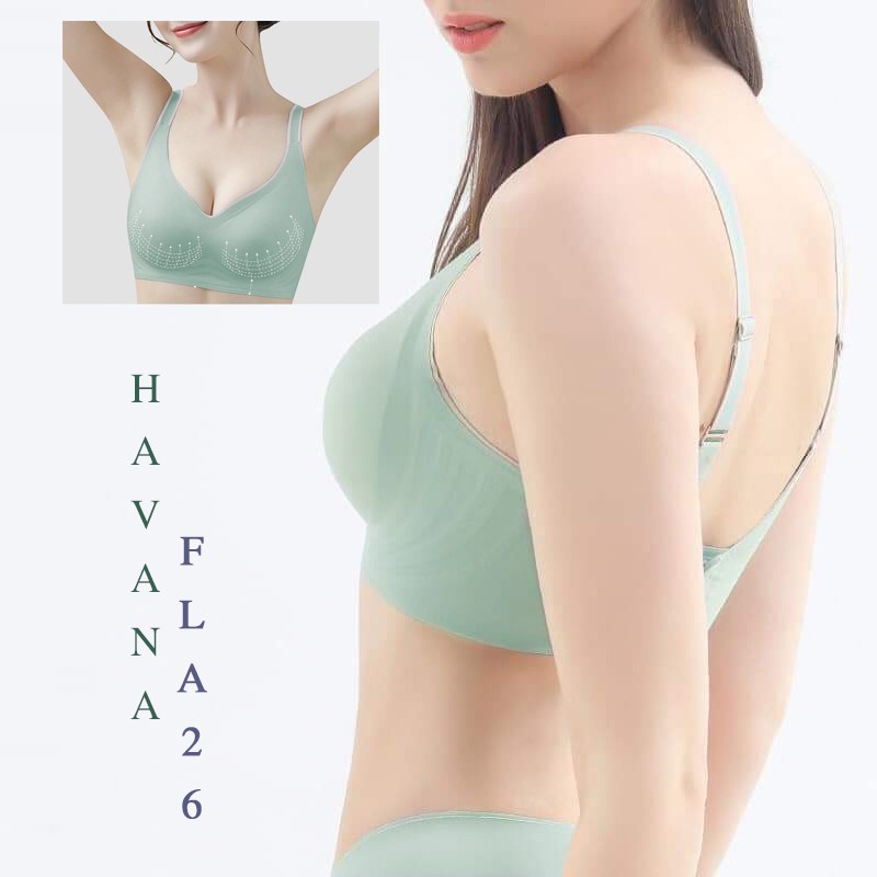 Áo ngực su lụa non 3D siêu mềm mát không đường viền - Áo lót su đệm mỏng cao cấp PT Store - FLA26
