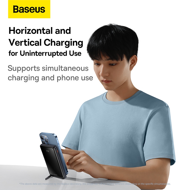 Pin sạc dự phòng không dây Baseus Magnetic Bracket Wireless Fast Charge Power Bank 10000mAh 20W