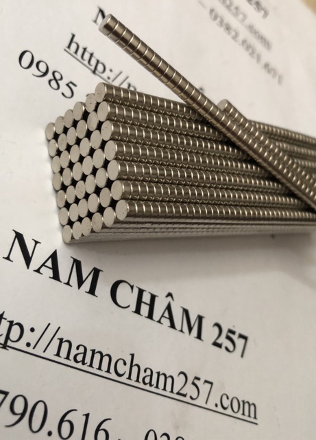 [Xả Kho] 60 viên nam châm 4x2 mm, nam châm trắng đất hiếm lực hút mạnh.