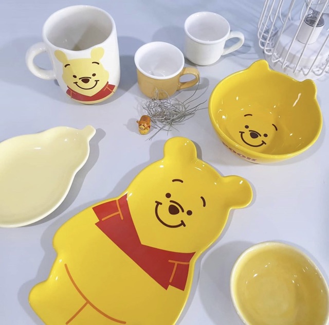 Ly - chén - dĩa sứ gấu Pooh - cọp Tigger - heo Piglet ❤️
