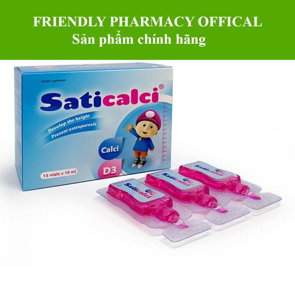 Siro Saticalci – Hỗ trợ phát triển chiều cao cho trẻ (Hộp 15 ống)