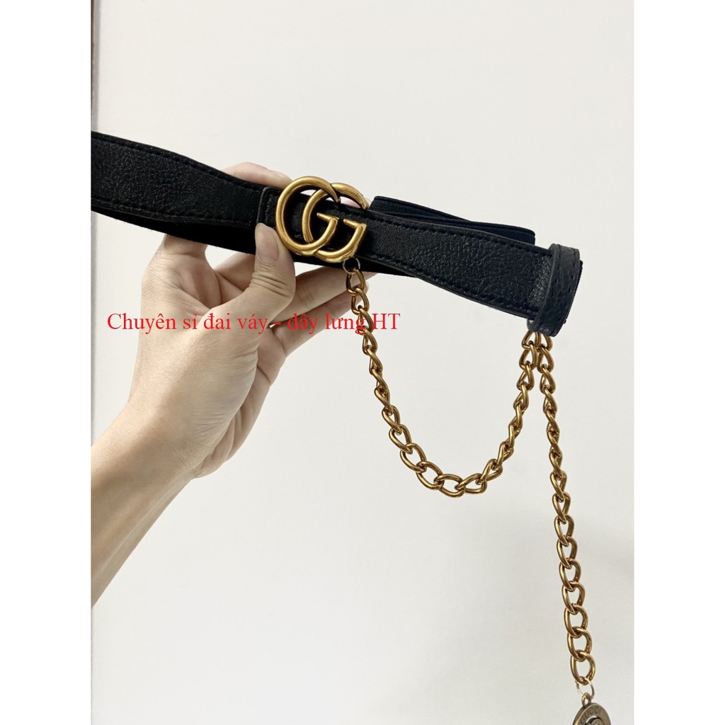 Đai váy Belt áo G ĐỒNG CHAIN bản 2.5cm
