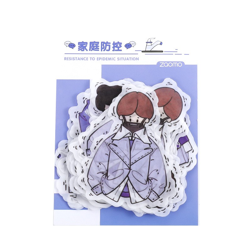 Bộ Hình Dán Siêu Dễ Thương Bé Gái &amp; Trai (40 Sticker)