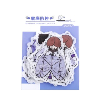 Bộ Hình Dán Siêu Dễ Thương Bé Gái & Trai (40 Sticker)