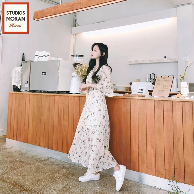 Váy hoa nhí vintage dáng dài (order) - kèm ảnh thật | BigBuy360 - bigbuy360.vn