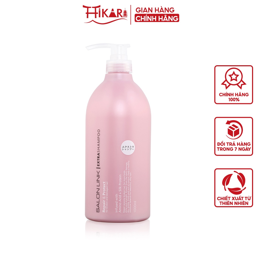 Dầu gội phục hồi tóc hư tổn Kumano Salon link Extra Shampoo 1000ml