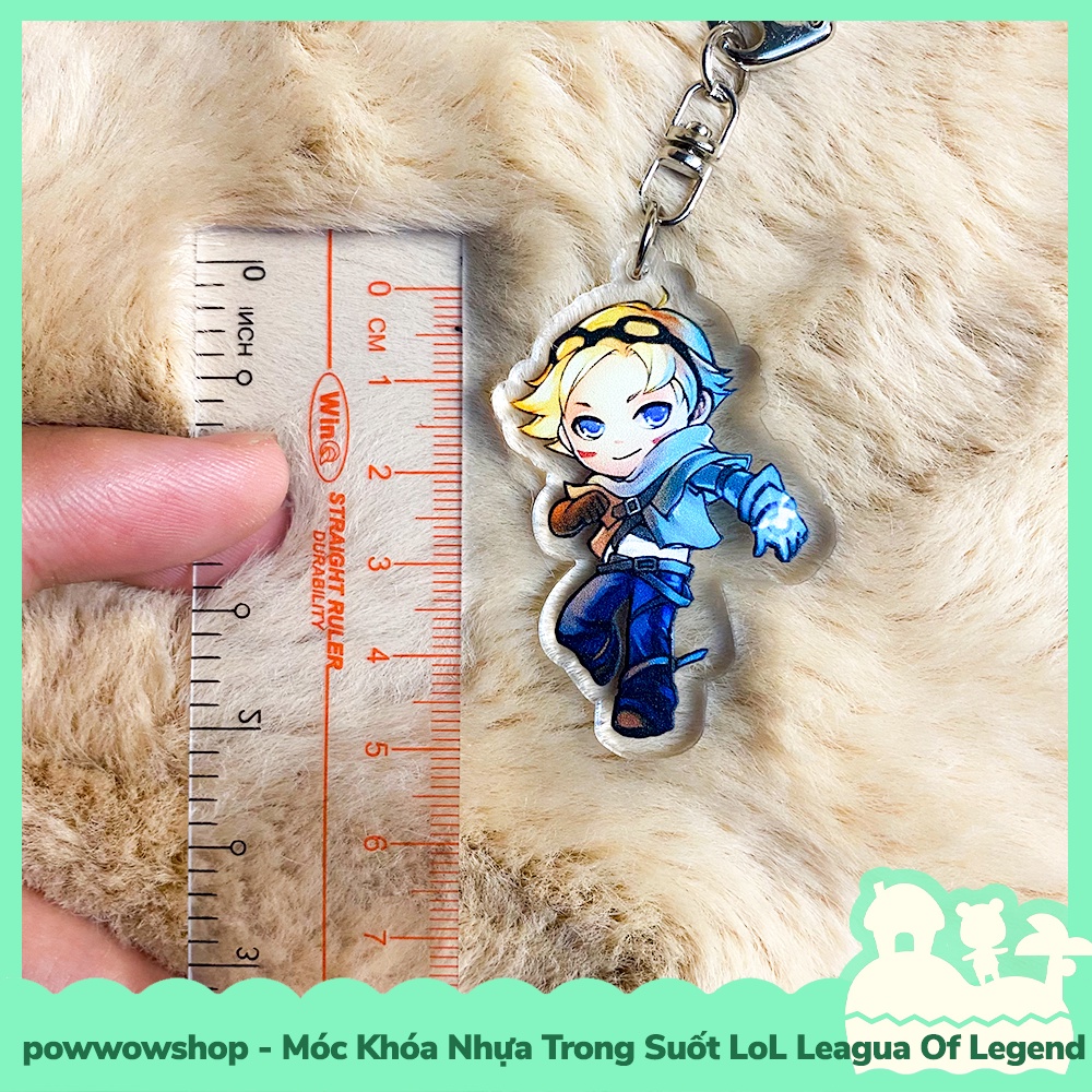 [Sẵn VN - Hỏa Tốc] Móc Khóa Nhựa Acrylic 5cm Trong Suốt Phong Cách Gaming LoL League Of Legends