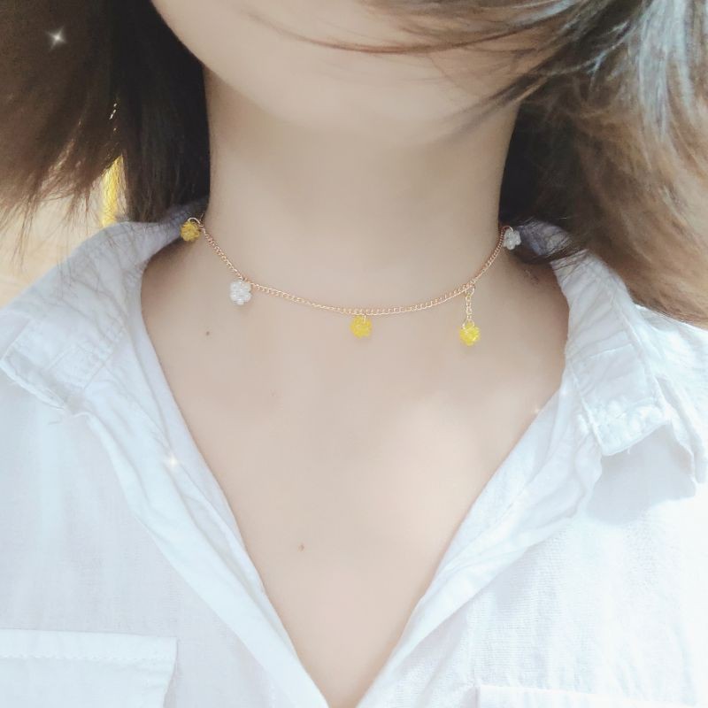 Choker/ dây đeo tone vàng style Hàn Quốc