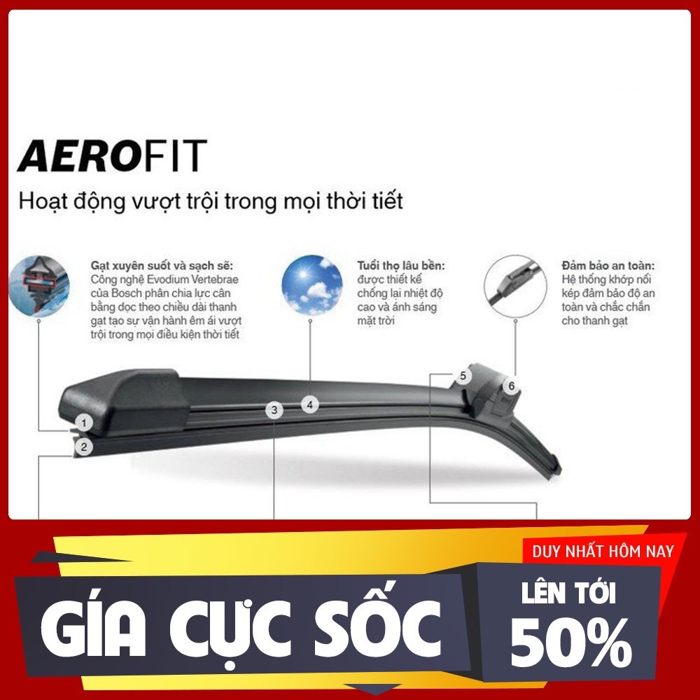 GẠT MƯA BOSH CAO CẤP CHÍNH HÃNG