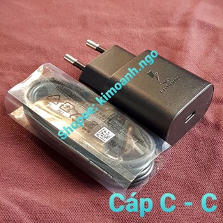 Sạc Nhanh 25W Samsung S20, S20+, S20 Ultra, S10[5G], S10 Lite, Tab S7 S7+ S7Fe S8 S8+ S8Ultra... Mới 100%.