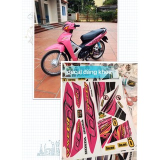 Tem WAVE 110 hồng cá tính siêu đẹp