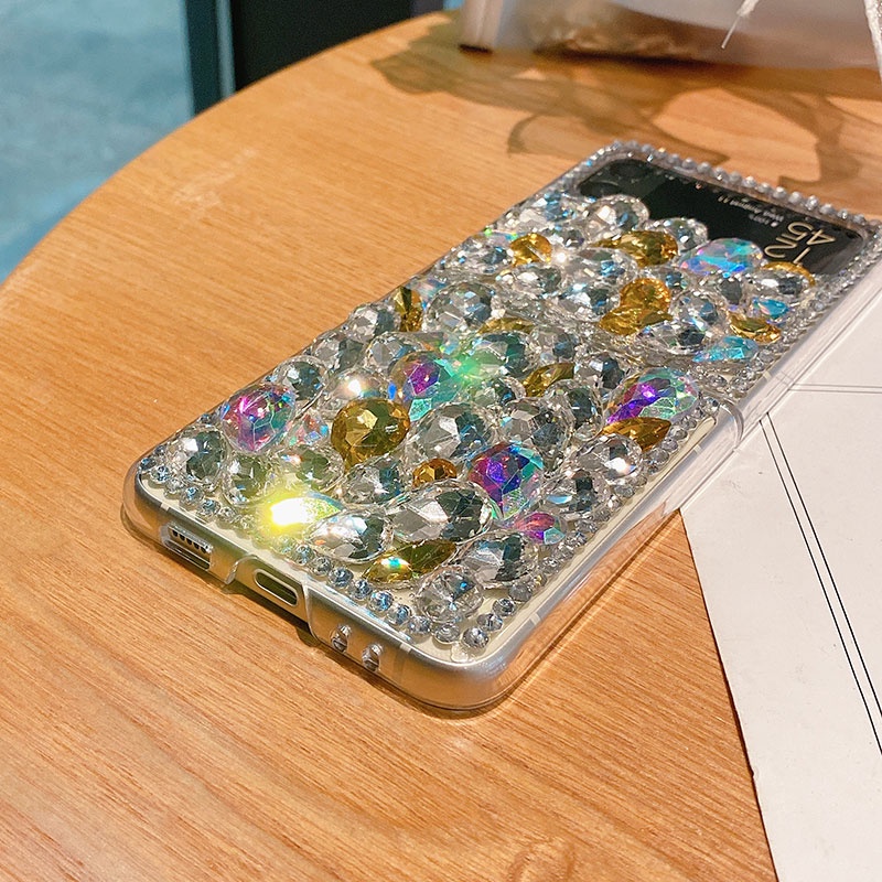 Ốp Điện Thoại Đính Đá Nhiều Màu Sắc Cho Samsung Galaxy Z Flip 3 3 5G