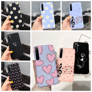 Ốp điện thoại TPU mềm nhám hình trái tim hoa cúc cho Realme C15 C3 6 6i 6 PRO REALME 5 5i 5s RealmeC15 C 15 RMX2180