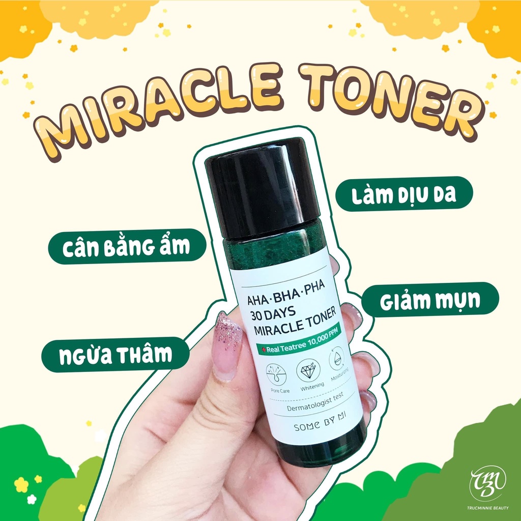 Bộ 3 Sản Phẩm Dưỡng Da Some By Mi AHA-BHA-PHA 30 Days Miracle Travel Kit