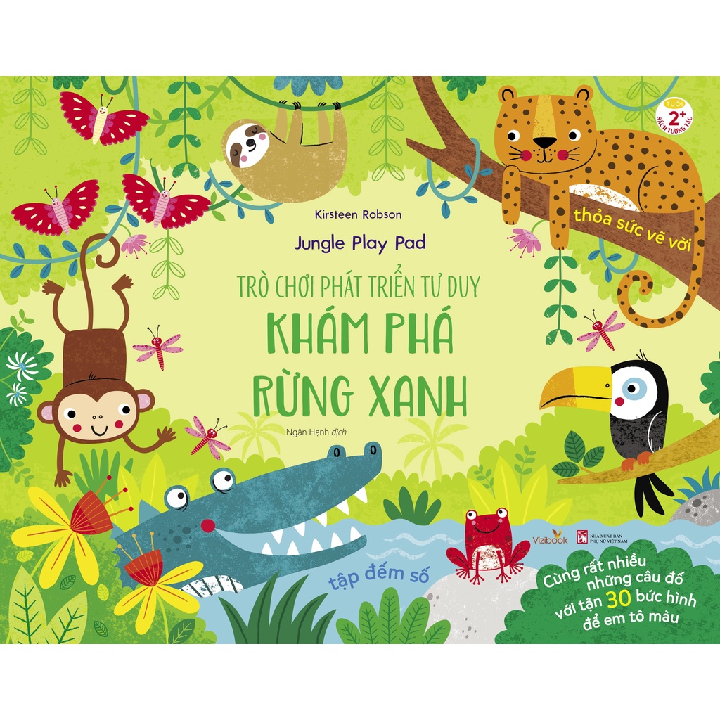 Sách - Trò chơi phát triển tư duy - KHÁM PHÁ RỪNG XANH, DẠO QUANH SỞ THÚ