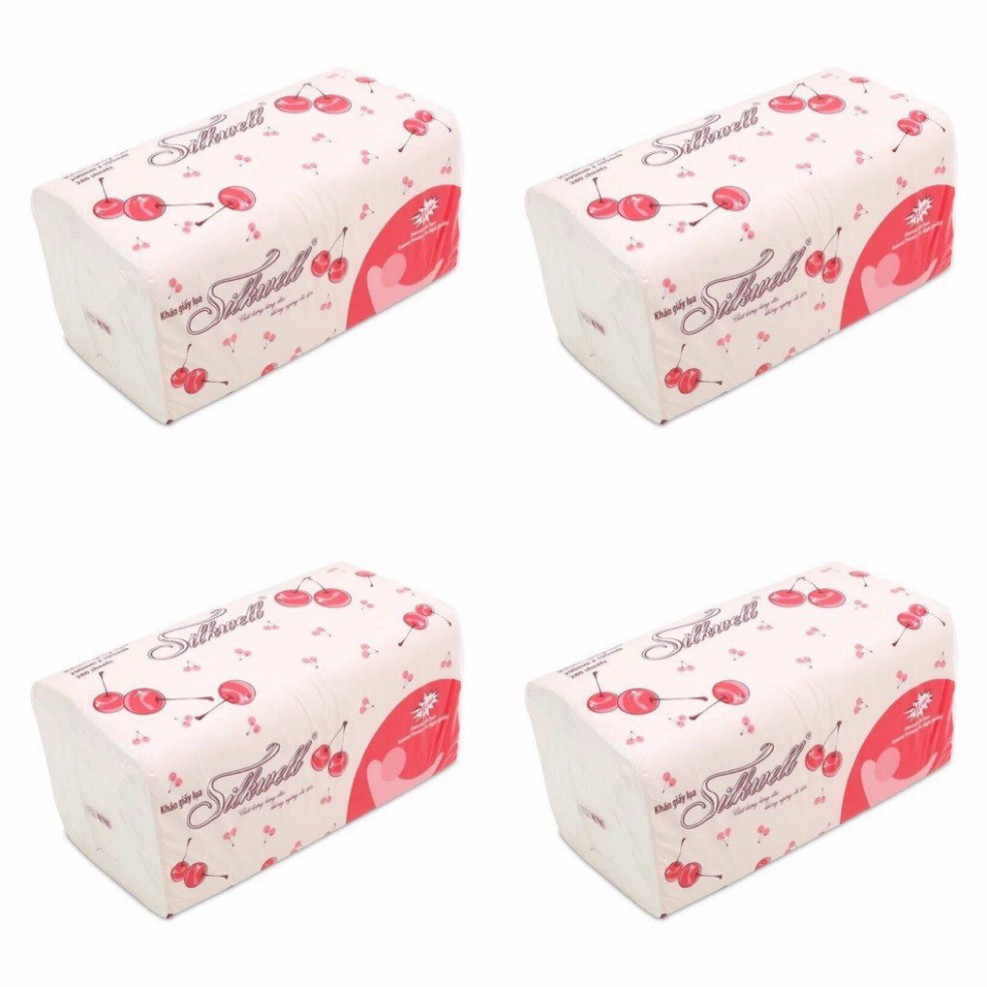 Bịch giấy rút lụa  [𝗙𝗥𝗘𝗘𝗦𝗛𝗜𝗣] Silkwell 280 tờ