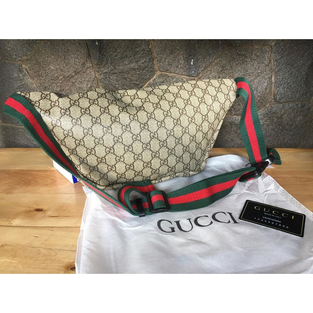 Túi đeo hông Gucci GG Supreme Brown Ufo