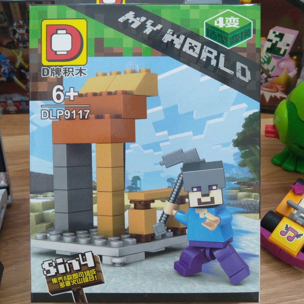 Lắp ráp xếp hình not Lego minecraft my world DLP9117