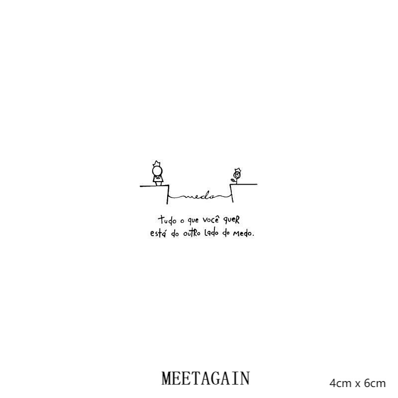 Hình xăm dán tạm thời chống nước 4cm x 6cm giữ được 15 ngày S-029