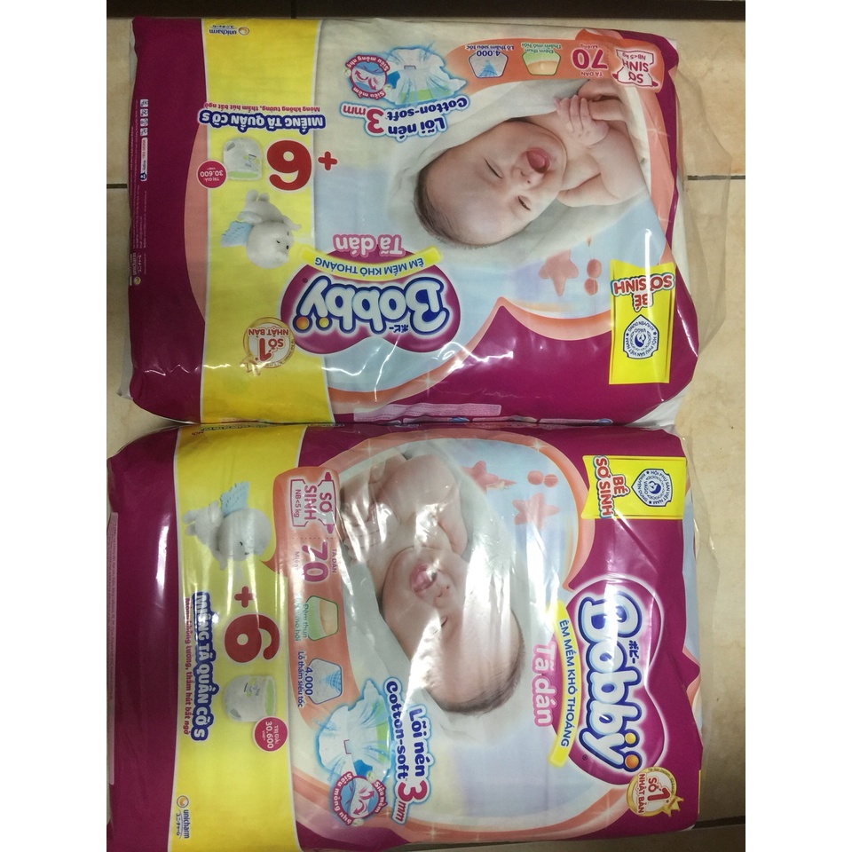 TÃ DÁN SƠ SINH BOBY XS70 ( hàng tăng miengcó thể thay Đổi từng Đợt nhập hàng)