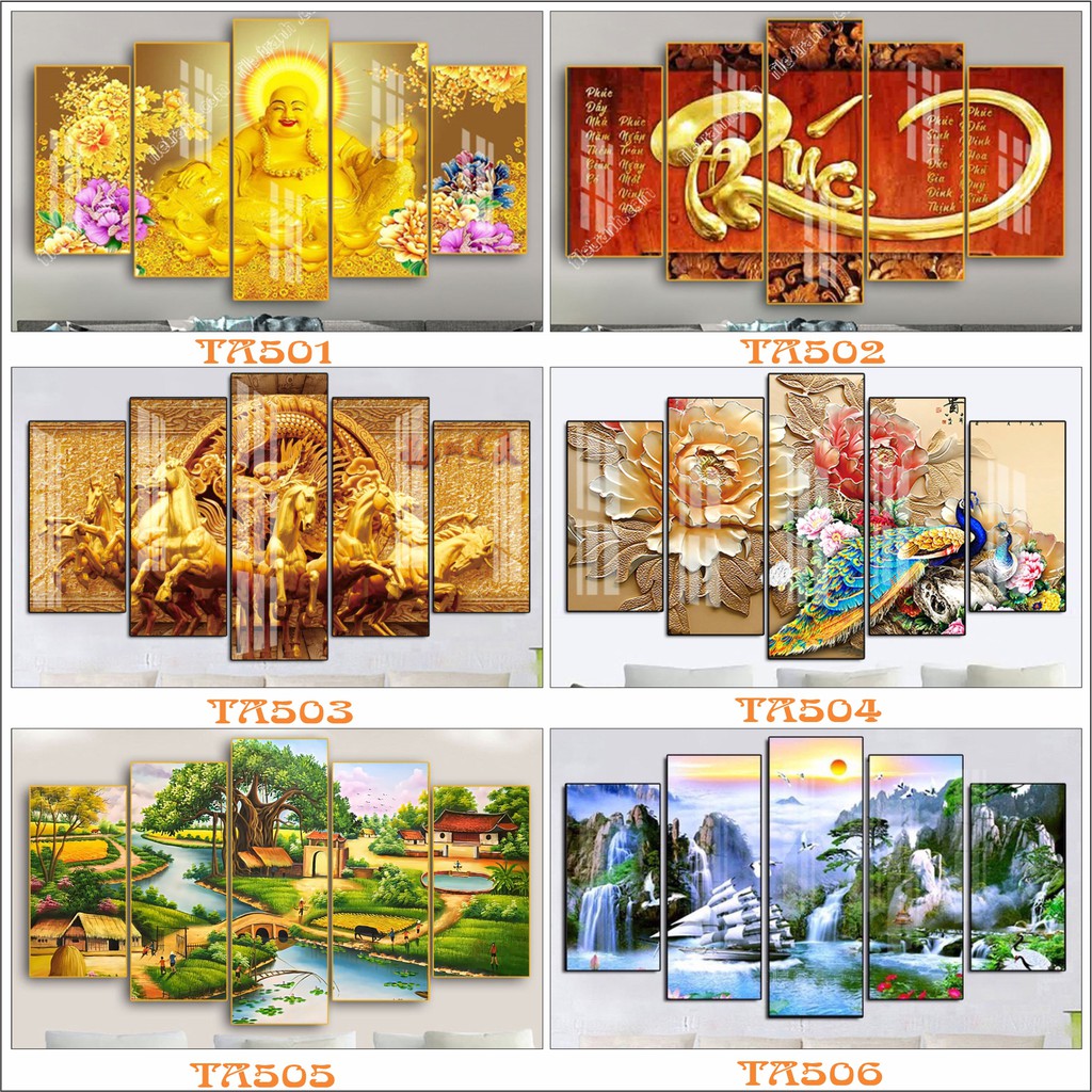 [TOP 2021] Tranh treo tường phòng khách, phòng ngủ Tường An - tranh decor treo tường tráng gương trang trí nhà cửa