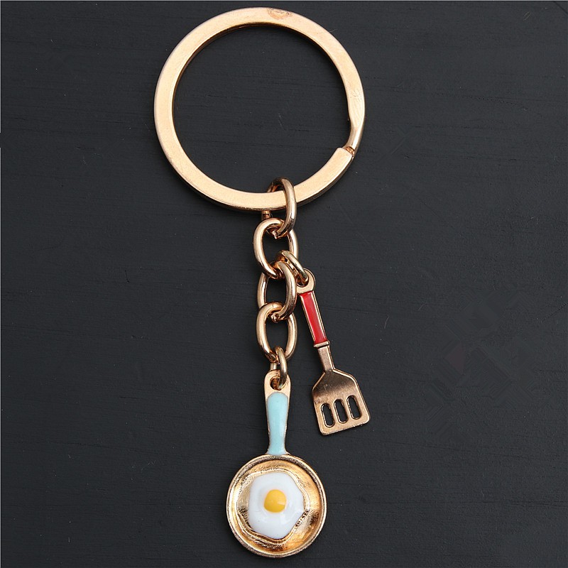 1 X Móc Khóa Hình Xẻng Chiên / Khoai Tây Chiên Bằng Hợp Kim Sáng Tạo Dành Cho Nam Và Nữ cooker mom e2152