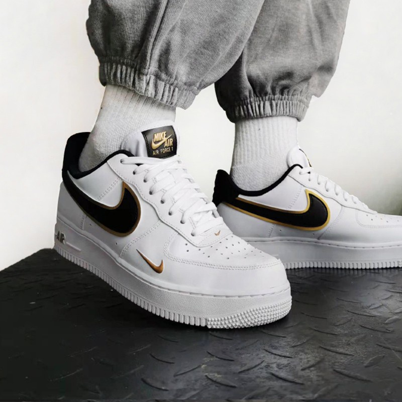 Giày Nike Air Force 1 Black Gold - Giày Sneaker AF1 Nam Nữ Thể Thao Cổ Thấp Cao Cấp Full box Bill