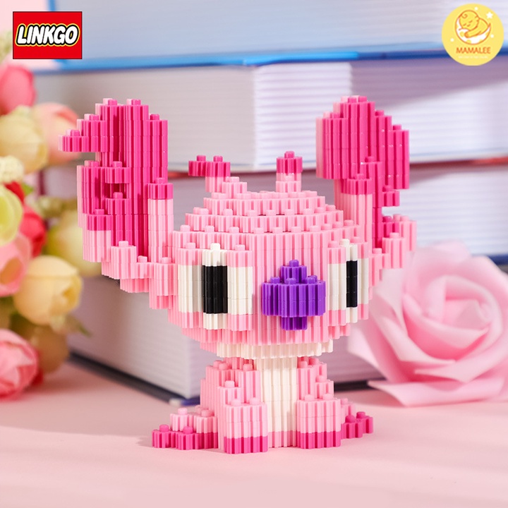 Lego 3D Stitch Size To 800 Mảnh - Đồ Chơi Lắp Ráp Mô Hình Nhân Vật Hoạt Hình Lilo &amp; Stitch