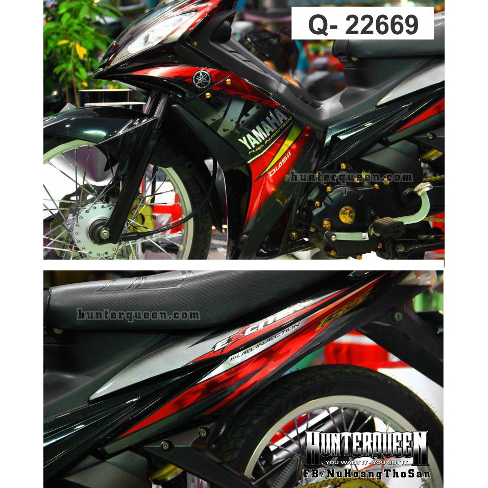 Tổng hợp nhiều mẫu tem rời xe Ex 135 2006 đang HOT trên thị trường – Tem xe Exciter 2009 đẹp, bền màu
