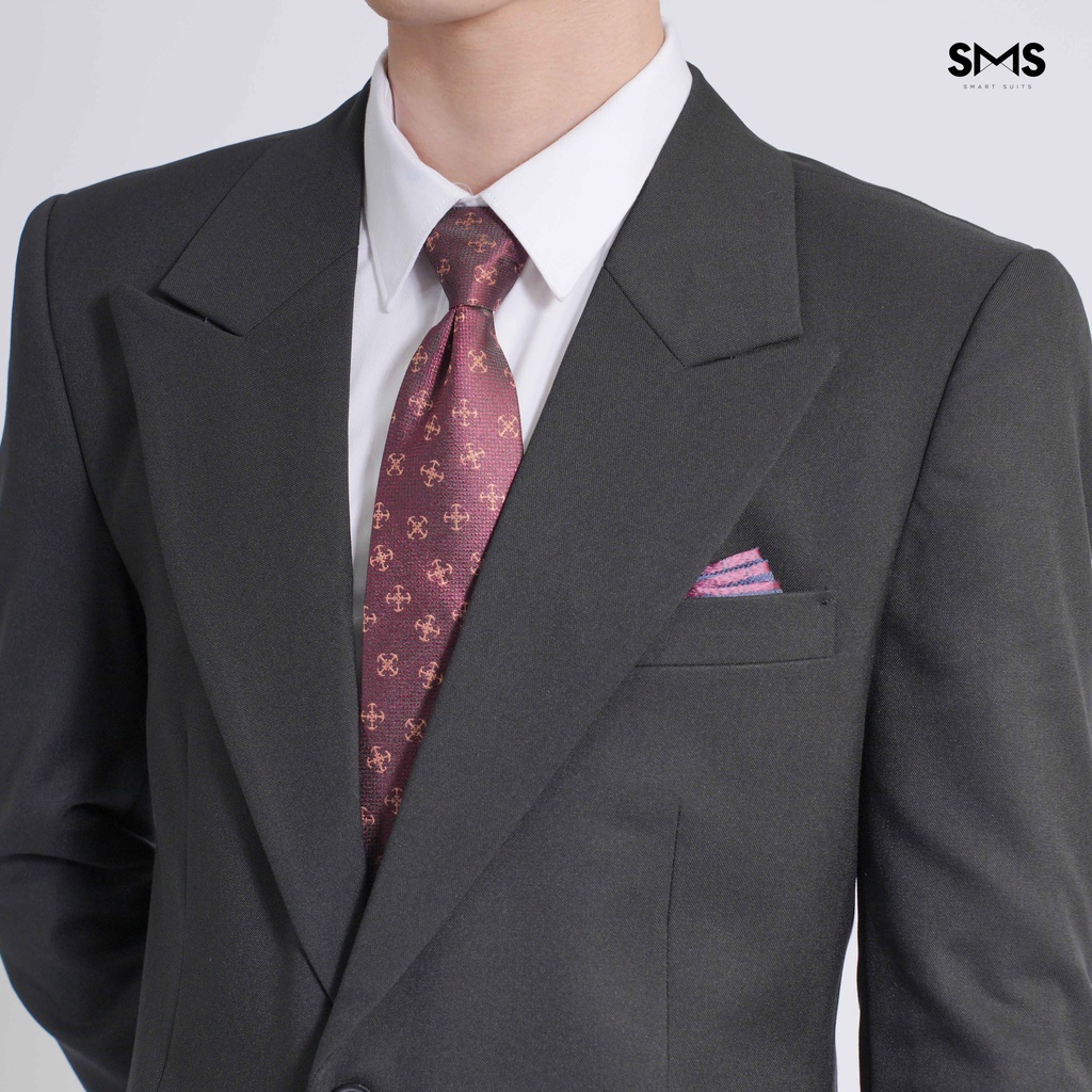 Bộ vest nam đen 1 khuy 2 túi , form ôm Smart Suits