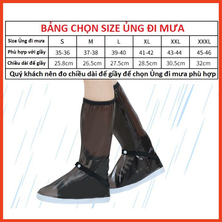 Vớ đi mưa, bảo vệ giày size L (41-42)