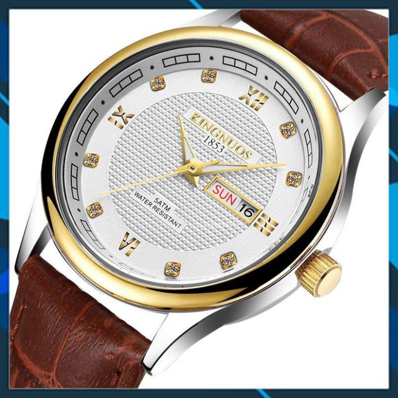 [HÀNG CHUẨN AUTH]Đồng hồ nam KINGNUOS K188a dây thép không gỉ cao cấp,chống nước,chống xước,BH 12 tháng,1 đổi 1 30 ngày