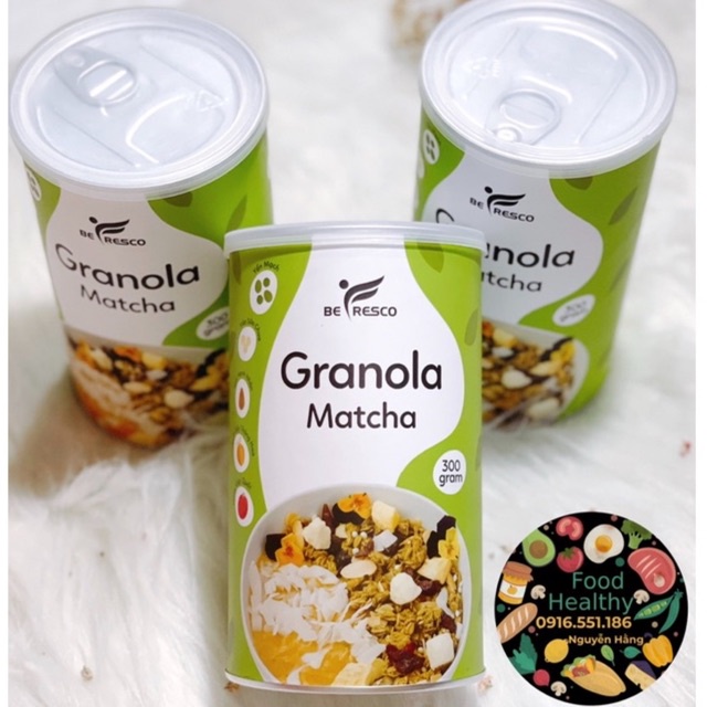 Ngũ cốc ăn kiêng granola vị matcha befresco 300g